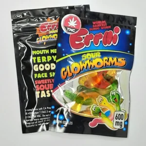 Errlli Sour Glow Worm Gummies